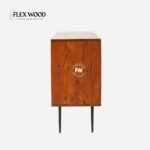 Solid Wood Three Drawer Two Door Sideboard - Image 5