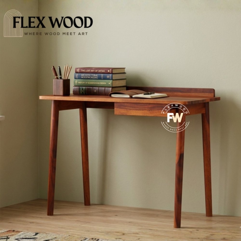 5 Nero solid wood Study Table( honey finish) - Image 1