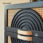 Solid Mango Wood Chest of Drawer With 4 Drawer in Black Finish - Image 3