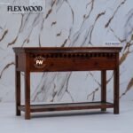 Adolph Console Table with storage(honey finish) - Image 4