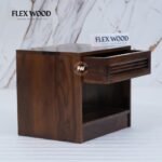 Wooden Bedside Table for Bedroom(walnut finish ) - Image 4