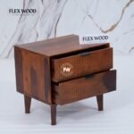 Modern Bedside Table for Home(honey finish) - Image 3