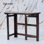 Modern Foldable Study Table(walnut finish) - Image 3