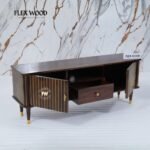 Wooden Modern Tv Unit for Living Room(walnut finish) - Image 6