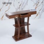 Osla solid woodConsole Table(teak finish) - Image 3