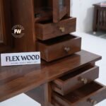 Aviva Dressing Table With Drawer Storage(teak finish) - Image 6