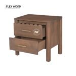 Lotus solid mango  Bedside Table(teak finish) - Image 2