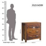 Sheesham Wood Chest of Drawers in Honey Finish - Image 6