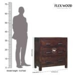 Sheesham Wood Chest of Drawers in Walnut Finish - Image 6