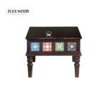 Walnut Coffee Table with Tiles - Image 4