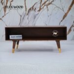 Wooden Rattan Cane Coffee Table(Teak finish) - Image 4