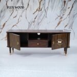 Wooden Modern Tv Unit for Living Room(walnut finish) - Image 7