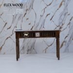 ErinConsole Table with Tile (walnut finish) - Image 7
