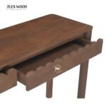 Lotus console table solid mango Console Table(teak finish) - Image 7