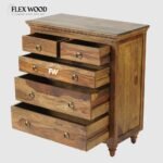 Garry solid Wood Chest Of Drawer(teak finish) - Image 4