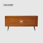 Solid Wood Three Drawer Two Door Sideboard - Image 7