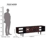 Wooden Modern Walnut Tv Unit for Living Room - Image 7