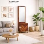 Jett metal base Wooden Dreesing Table with Storage Cabinet or Drawer(honey finish)