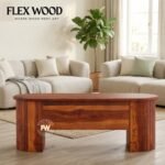 Silviya solid wood  Coffee Table (honey finish)
