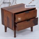 Modern Bedside Table for Home(honey finish) - Image 7