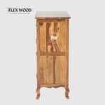 Jimmy Sheesham Wood Shoe Rack - Teak Finish - Image 5