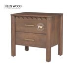 Lotus solid mango  Bedside Table(teak finish) - Image 4