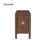 Lotus solid mango wood cabinet storage (teak finish) - Image 7