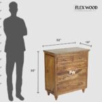 Garry solid Wood Chest Of Drawer(teak finish) - Image 8
