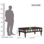 Walnut Coffee Table with Tiles - Image 8