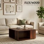 Lynon solid wood Coffee Table (walnut finish)