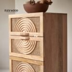 Solid Mango Wood Chest of Drawer With 4 Drawer in Natural Finish - Image 3