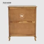Jimmy Sheesham Wood Shoe Rack - Teak Finish - Image 6