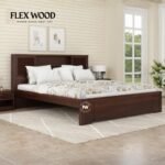 Furkin bed without storage (walnut finish)