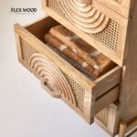 Solid Mango Wood Chest of Drawer With 4 Drawer in Natural Finish - Image 4