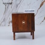 Modern Cane Bedside Table (Honey finish) - Image 7