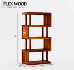 Oasis Wooden Bookshelf (honey finish) - Image 2
