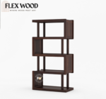 Oasis Wooden Bookshelf (walnut finish) - Image 2