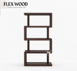 Oasis Wooden Bookshelf (walnut finish) - Image 4