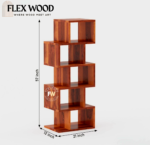 Cagney sheesam wood bookshlef(honey finish) - Image 4