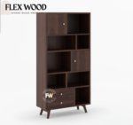 Carbo sheesam wood bookshlef(walnut finish) - Image 4