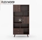 Carbo sheesam wood bookshlef(walnut finish) - Image 2