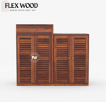 Arney Shoe Rack with Drawer Storage(Honey finsh) - Image 2