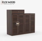 Arney sheesam wood Shoe Rack with Drawer Storage(walnut finish) - Image 3