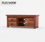 Adolph sheesam wood Tv Unit for Home( honey finish) - Image 4