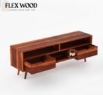 Onva sheesam wood Tv Unit for Home(honey finish) - Image 3