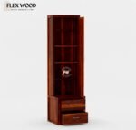 Corny Wooden Dreesing Table with 2 Drawer( honey finish) - Image 4