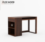 Nikin solid Wooden Study Table With Storage(walnut finish) - Image 3
