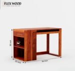 Nikin solid  Wooden Study Table With Storage(honey finish) - Image 5