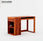Nikin solid  Wooden Study Table With Storage(honey finish) - Image 3
