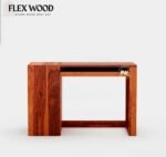 Nikin solid  Wooden Study Table With Storage(honey finish) - Image 2